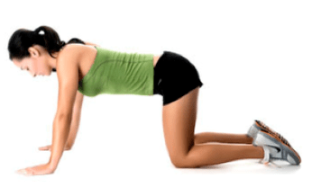 in osteochondrosis, exercise on all fours to relieve the load on the spine